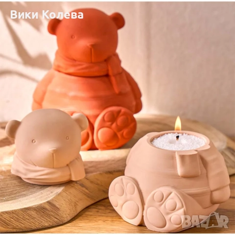 Силиконов Молд "Мече Тайник" – 3D Форма за Декоративна Кутийка, снимка 2 - Форми - 52902139