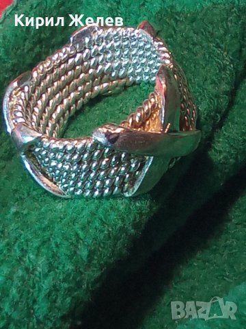 ПРЕКРАСЕН СРЕБЪРЕН ДИЗАЙНЕРСКИ ВИНТИДЖ АРТ ПРЪСТЕН СРЕБРО 925 РЪЧНА МАЙСТОРСКА ИЗРАБОТКА 32507, снимка 3 - Пръстени - 38329541