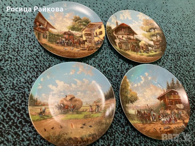 Колекционерски порцеланови чинии-4 броя