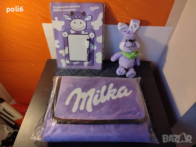 Милка Milka,коледни играчки,чаши,магнити,слушалки,плюшени играчки, шал, несесер, снимка 11 - Други ценни предмети - 14258540