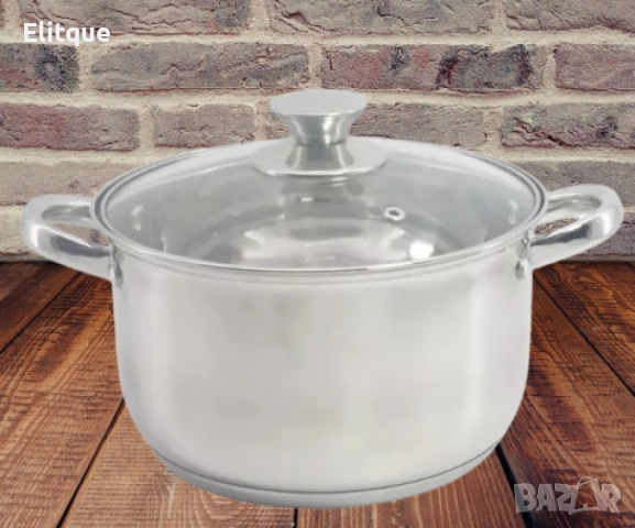 Тенджера Rosberg, 16/18/20/22/24/26 см, Неръждаема стомана, снимка 5 - Съдове за готвене - 52832153