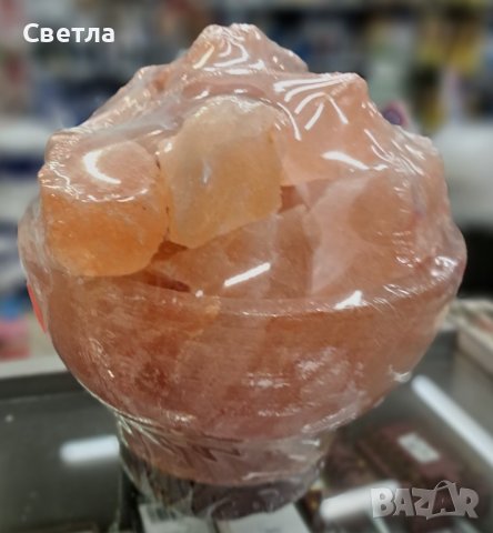 Лампа от хималайска сол, снимка 9 - Настолни лампи - 31138058