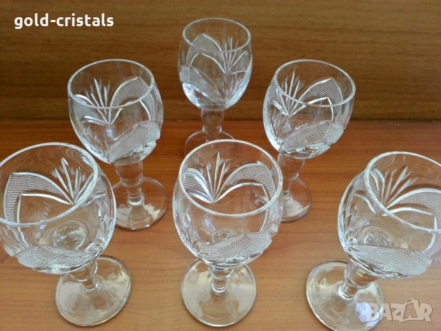 кристални чаши Рамона , снимка 5 - Антикварни и старинни предмети - 27821508