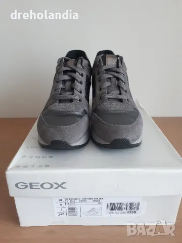 Сникърс Geox D Zosma графит / металик - 38 номер, снимка 2 - Маратонки - 49506112