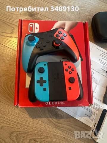 Продавам Nintendo Switch Oled с 256гб карта памет, снимка 2 - Друга електроника - 53101521