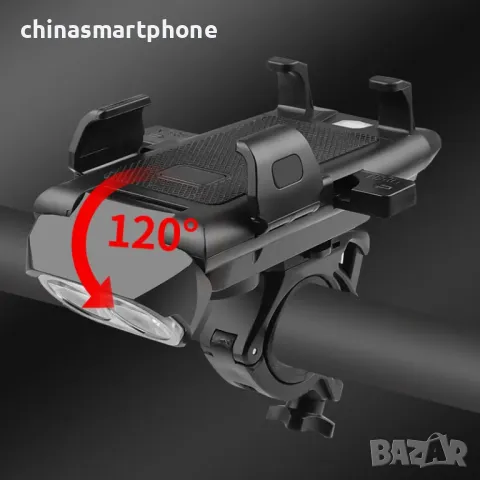 Фар за велосипед със стойка за телефон и Powerbanks 6000Lm, снимка 8 - Аксесоари за велосипеди - 48875663