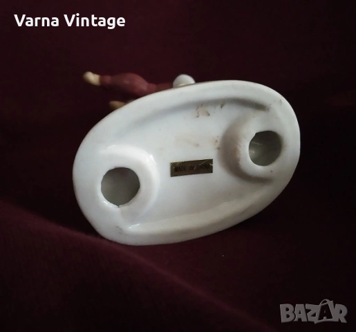 Колекционерска порцеланова фигурка на момче с чадър и гъска., снимка 4 - Антикварни и старинни предмети - 53282675