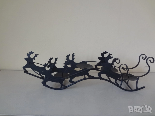 Нов метален свещник с еленчета от Виена, снимка 8 - Декорация за дома - 52794677