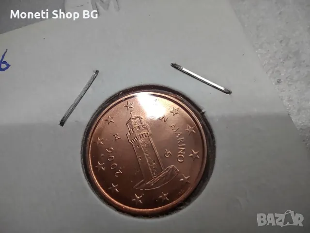Лот от 3 бр. Евроцентове – Сан Марино -UNC, снимка 4 - Нумизматика и бонистика - 48817350