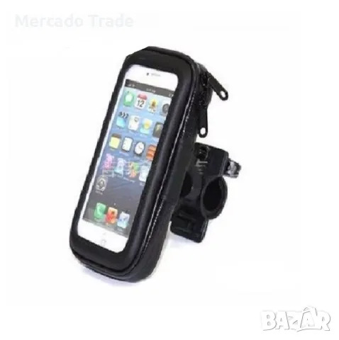 Стойка за телефон, Калъф за Велосипед и Мотор, Водонепромокаем калъф, Черен, снимка 2 - Аксесоари за велосипеди - 49881864