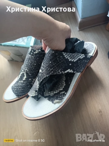 чехли естествена кожа , снимка 2 - Чехли - 51195488