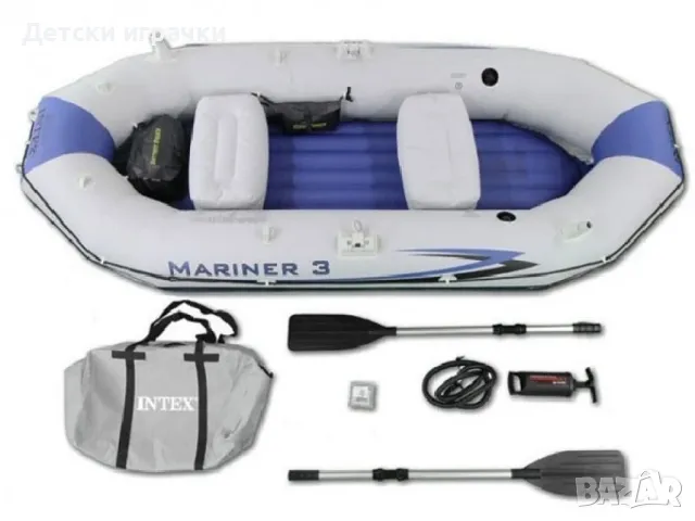 Надуваема лодка комплект INTEX Mariner 3, обновен модел , снимка 3 - Водни спортове - 50393312