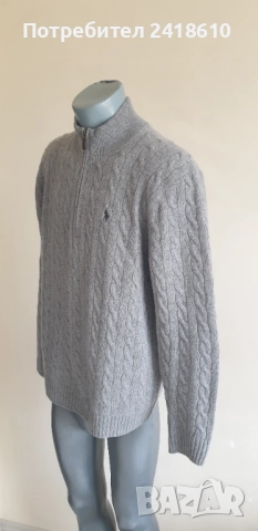 POLO Ralph Lauren Cable Wool / Cashmere Knit Mens Size L НОВО! ОРИГИНАЛ! Mъжки Пуловер, снимка 9 - Пуловери - 52041029