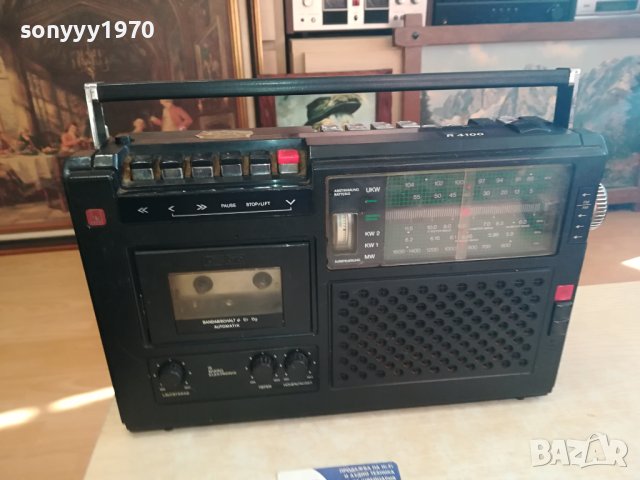 STERN-RADIO BERLIN R4100 VEB DDR-РАДИО С КАСЕТА ВНОС ГЕРМАНИЯ 0412231352, снимка 2 - Радиокасетофони, транзистори - 43267745