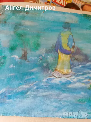 Маслена картина Лунна пътека , снимка 8 - Картини - 47296527