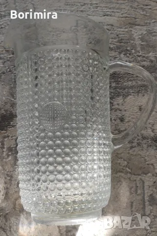 Стъклени гарафи и кана за вино, снимка 4 - Сервизи - 47740452