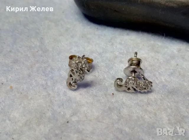 ПРЕКРАСНИ ФИГУРАЛНИ СРЕБЪРНИ ОБЕЦИ МОРСКИ КОНЧЕТА РОДИРАНО СРЕБРО 925 ФИНА АРТ ИЗРАБОТКА 48657, снимка 7 - Обеци - 49551517