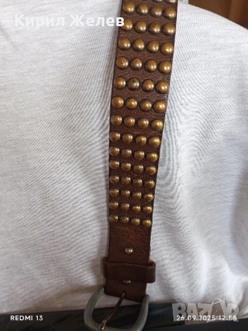 Унисекс кожен колан REPLAY много красив стилен дизайн 46950, снимка 2 - Колани - 51845698