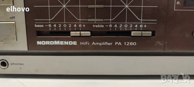 Стерео усилвател Nordmende PA 1260, снимка 6 - Ресийвъри, усилватели, смесителни пултове - 53462440