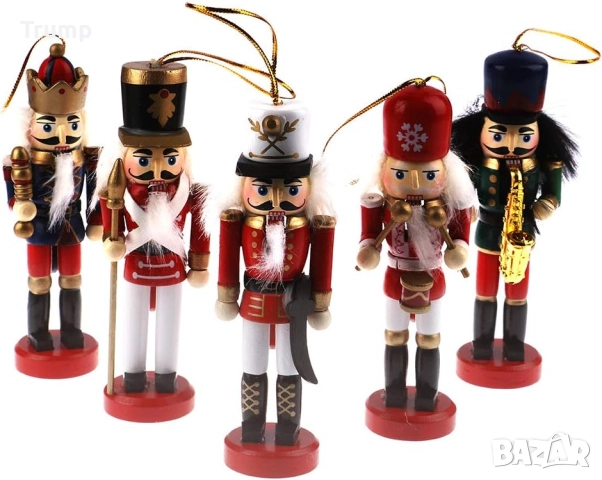 - 40 % Коледна декорация, дървена фигурка Лешникотрошачка, различни модели, снимка 6 - Декорация за дома - 52806449