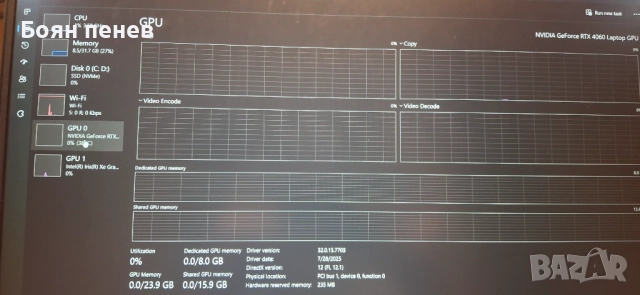 HP Victus 16 RTX 4060 Intel I5 13500h, снимка 7 - Лаптопи за игри - 52947283