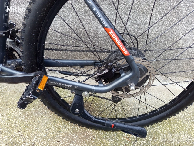 27.5 цола електрически алуминиев велосипед с 21 скорости усилени капли амортисьори предни като нов , снимка 8 - Велосипеди - 53372967