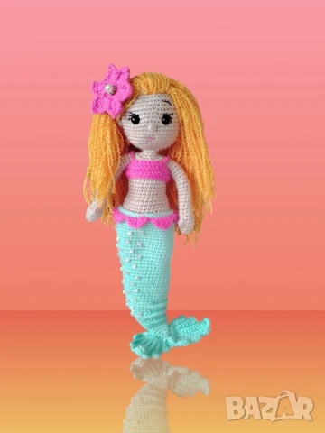 плетена кукла Русалка , снимка 4 - Кукли - 50995715