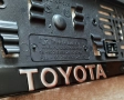 Табела , рамка , стойка , подложка за регистрационен номер на Toyota , снимка 2