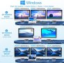 Нова 12-в-1 USB C Док Станция Хъб 3x Дисплей, Бърза Трансфер, Висока Съвместимост, снимка 3