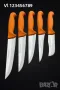 Комплект качествени турски месарски ножове 5 броя,, снимка 3