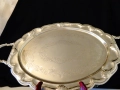 Викториански посребрен поднос JOHN'S silver Plate. , снимка 2