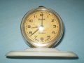 Стар настолен часовник будилник  Слава земно кълбо СССР