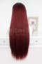 Дълга червена перука с черни корени Сидни, снимка 4