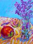 Картина с маслени бои - Лавандулова лимонада