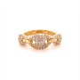Златен дамски пръстен 2,18гр. размер:55 14кр. проба:585 модел:16569-3, снимка 1 - Пръстени - 40606019