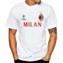 Фен тениска на AC MILAN Шампионска Лига!Футболна тениска на Милан с име и номер!Champions League!