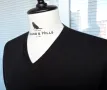 Tommy Hilfiger Men`s Black V-Neck Premium Cotton - страхотен мъжки черен памучен пуловер размер XL, снимка 5