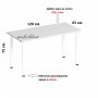 Трапезна маса 120/65см. с метални крака(код-2079), снимка 5