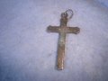 СТАРО НАГРЪДНО КРЪСТЧЕ МЕТАЛНО с ЕМАЙЛ-ЛАК и ОРНАМЕНТИ 20731, снимка 4