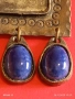 ЕТНО БРОШКА с МЕТАЛЕН ОБКОВ и СИНИ КАМЪНИ ЛАПИС ЛАЗУЛИ 52192, снимка 8