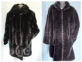Два броя / Много ефектно палто от еко косъм с вата / голям размер , снимка 1