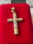 Златна висулка кръст от 14к злато 4.44гр 5см , снимка 1