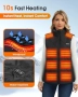Нов Мъжки отопляем елек 21 зони, 20000mAh батерия, бързо загряване, снимка 5