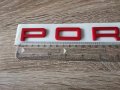 червен надпис Порше / Porsche, снимка 4