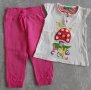 Комплект спортно долнище и тениска за момиченце размер 2 години, снимка 1 - Детски комплекти - 40338121