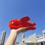 Плюшена играчка Как да си дресираш Дракон син/червен цвят плюшен Дракон , снимка 2