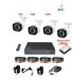 Пълен комплект Система за видеонаблюдение 1000GB HDD Dvr Камери Кабели