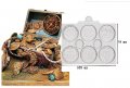 Монети пари пиратски силиконов молд форма фондан шоколад гипс смола , снимка 1 - Форми - 28802089