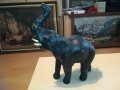 голям кожен слон-35х32х12см-внос швеицария, снимка 7