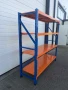 Метален индустриален стелаж 200x200x60, 4 рафта, склад/гараж/мазе, снимка 3